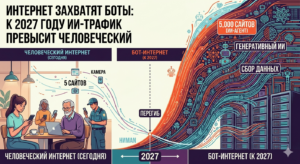Боты захватят интернет: к 2027 году трафик ИИ превысит человеческий
